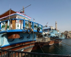 Dhow sterns, Dubai Creek
