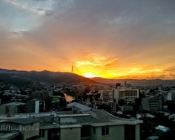 Sunset over Tbilisi